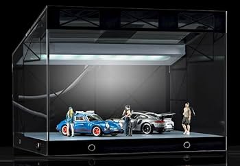 Amazon | MOMOAO ショールーム モデル ミニ駐車場 1/64建物